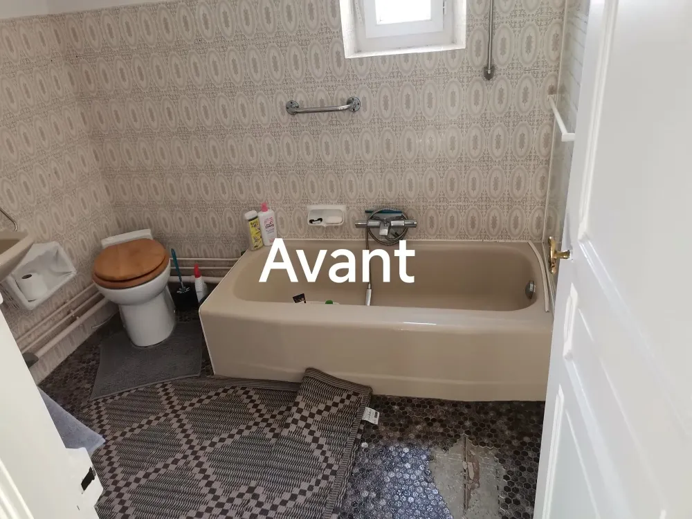 rénovation salle de bains avant